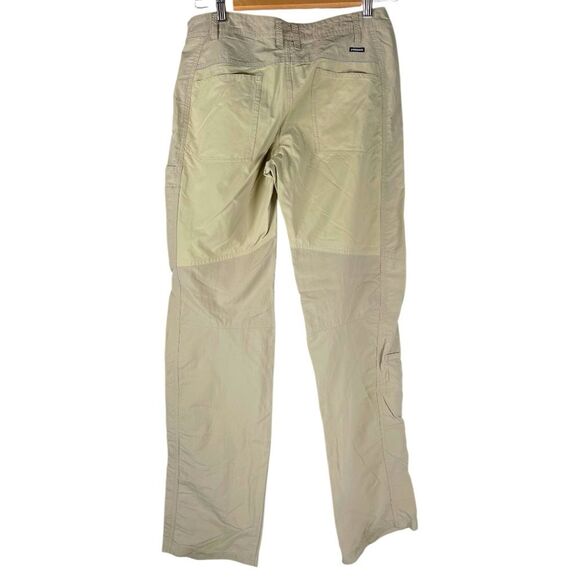 Patagonia Away From Home Tan DWR UPF Nylon Straight Leg Pants Women’s Size 4 - Picture 2 of 11